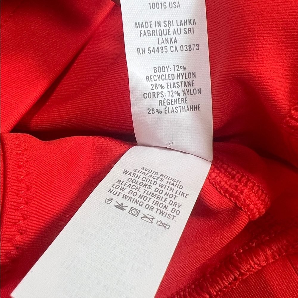 NWOT! Offline by Aerie Red leggings, bra and shorts three piece set - Picture 7 of 14